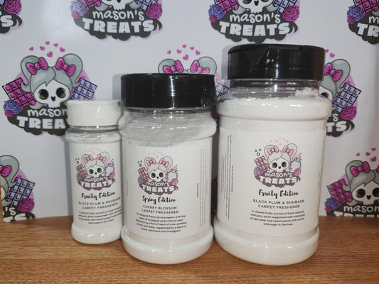 Carpet Freshener Shaker Bottle - also available in refill pouches  in your choice of fragrance from our scent list