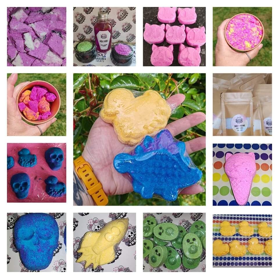 Bath Time Mystery Box / Bath Bombs, Bath Rocks, Bath Dust- vegan friendly