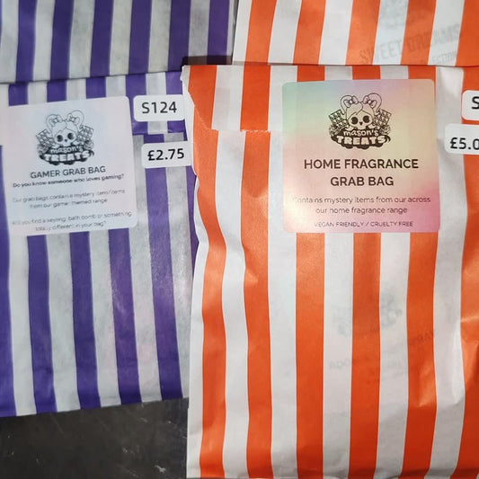 Home Fragrance Grab Bags - vegan friendly, eco friendly, random fragrances, wax melts, room spray, carpet freshener
