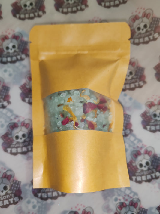 Essential Oil Bath Salts with Botanicals | Relaxation  | Dead Sea Salts | Bath time | Gift Ideas