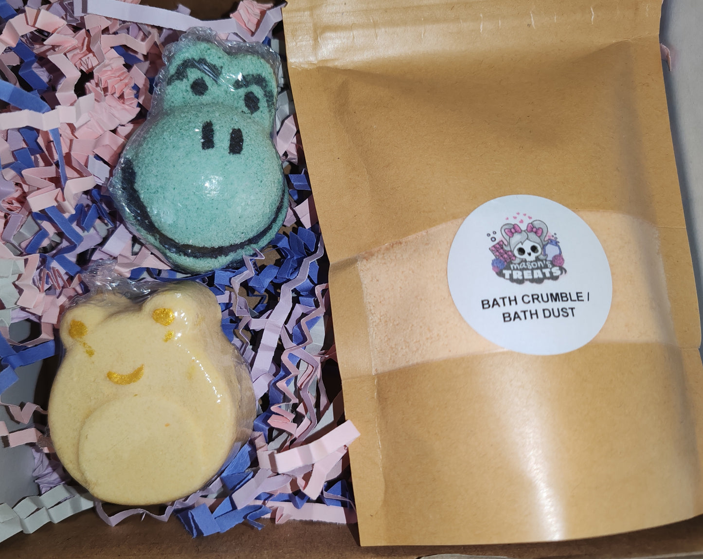 Bath Time Mystery Box / Bath Bombs, Bath Rocks, Bath Dust- vegan friendly